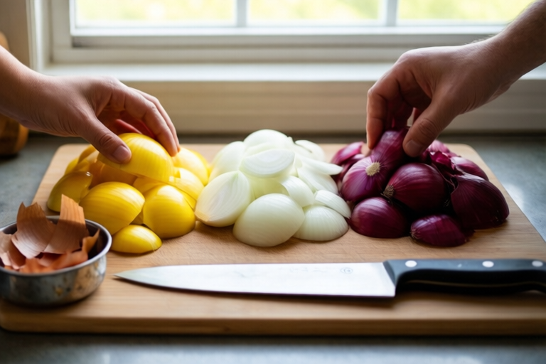 Step 6: Finish cleanly visual for Yellow, White, and Red Onions: When to Use Each One