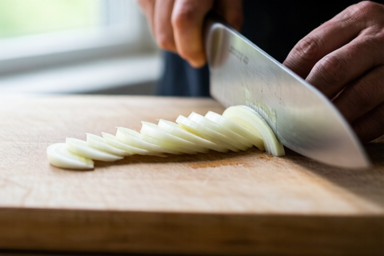 Step 3: Slice each clove into thin planks visual for How to Prep Garlic Cloves Before Mincing