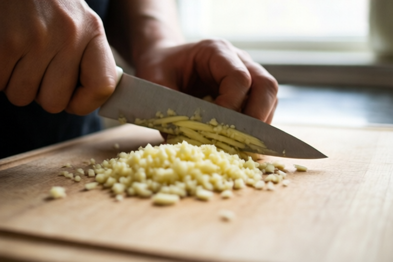 Step 5: Watch the result, not the clock alone visual for How to Mince Garlic for Sauce Without Making Paste