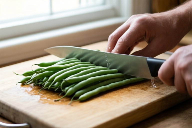 Step 1: Rinse and dry the green beans visual for How to Trim Green Beans Quickly and Cleanly