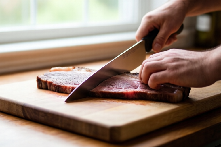 Step 2: Slicing Knife vs Chef Knife visual for Best Knife for Cutting Brisket: What to Look For Before You Buy